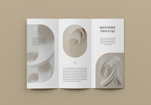 Inner Trifold Brochure Mockup