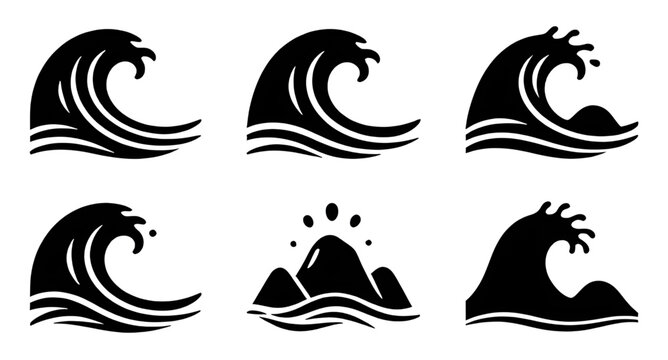 waves, seawave, oceanwave, surf, tide, swell, breaker, current, waterflow, splash, ripple, foam, marine, nautical, beachside, coast, shoreline, seaside, aquatic, oceanic, silhouette, black, shadow, ou