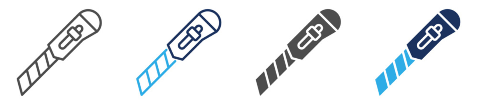 cutter icon set multi concept