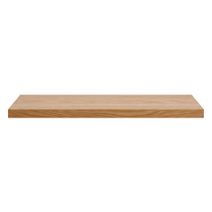 A light-colored wooden plank on a transparent background