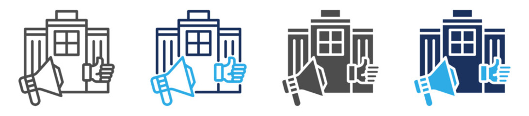 Obraz premium market marketing icon set multi concept