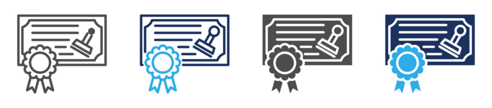 licensing icon set multi concept