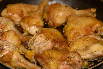 Homestyle Pan Fried Chicken Drumsticks in Cast Iron Skillet