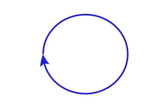 Ic&ocirc;ne fl&egrave;che circulaire de rafra&icirc;chissement isol&eacute;e sur fond transparent &ndash; symbole de rotation et mise &agrave; jour