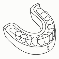 A dental denture with teeth © japan