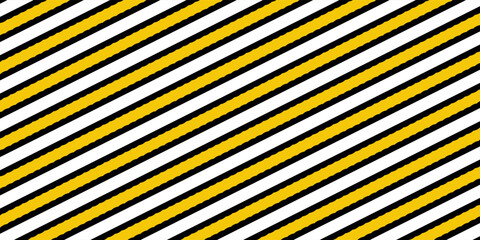 Stripe seamless pattern with yellow,black and white vertical parallel stripe.Vector abstract background.