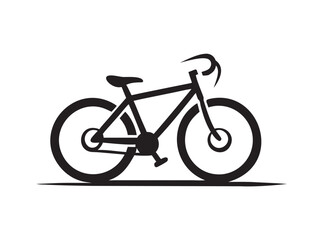 Fototapeta premium Bicycle icon, Racing bike icon, bicycle silhouette style vector illustration