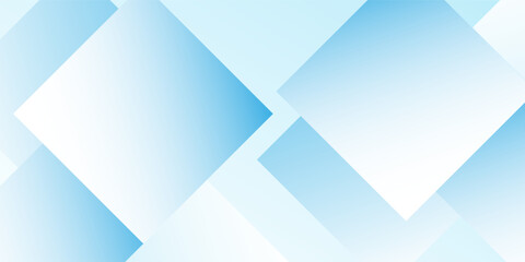 Obraz premium Simple blue abstract business long banner template modern abstract