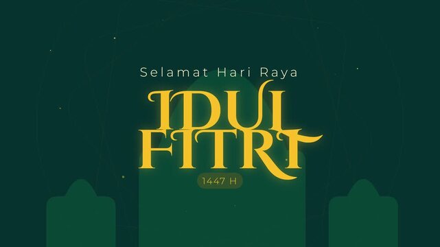 Selamat Hari Raya Idul Fitri 1447 H Greeting Graphic Design