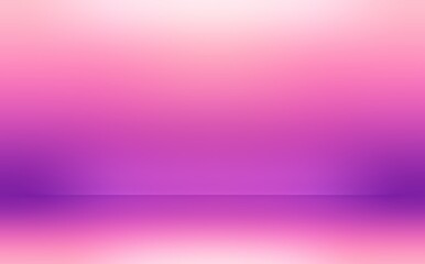 Pink empty room. Polished texture of wall and floor. Creative studio interior for fashion glamour design. Bright neon color 3d background.