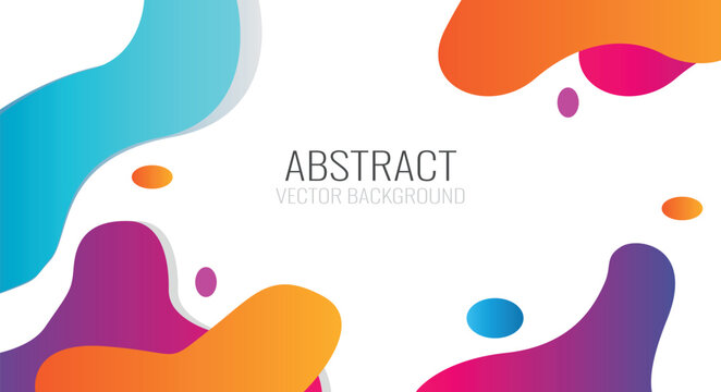 Vibrant abstract vector background with colorful shapes and bold design elements