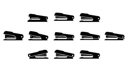Fototapeta premium A collection of black hair clips.