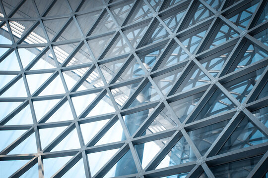 Modern skyscraper business office, corporate modern building fasade abstract.