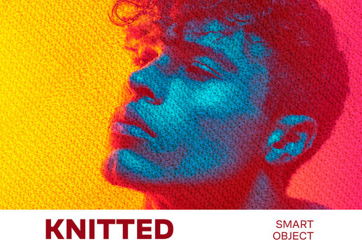 Knitted Photo Effect
