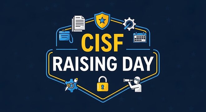 Colorful illustrated banner celebrating a day with text, icons, and a dark blue background