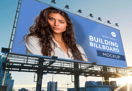 Modern Building Billboard Mockup