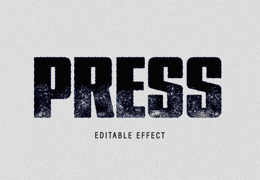Tint Grunge Stamp Text Effect