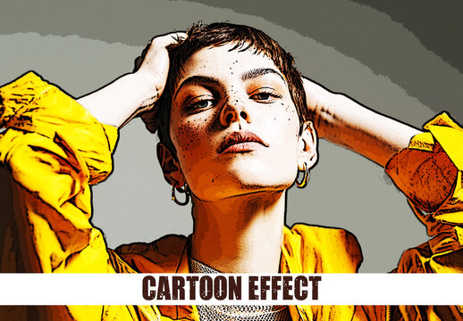 Vibrant Pop Cartoon Cartoon Photo Effect