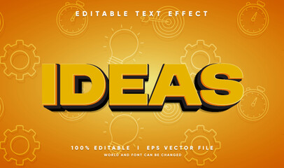 Obraz premium ideas vector text effect with modern style