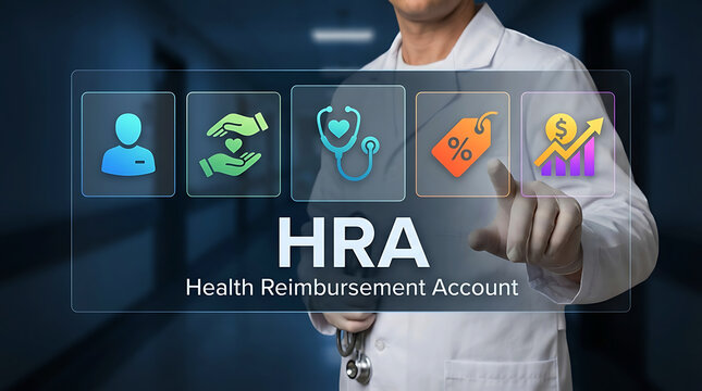 Health Reimbursement Account HRA Medical Benefits Insurance Concept