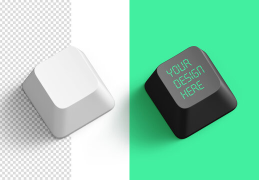Keyboard Button Mockup Isolated