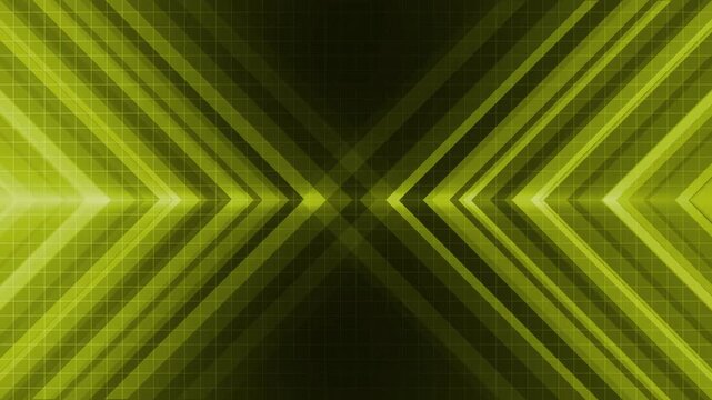 Neon chevron gradient arrows meeting at center background animation