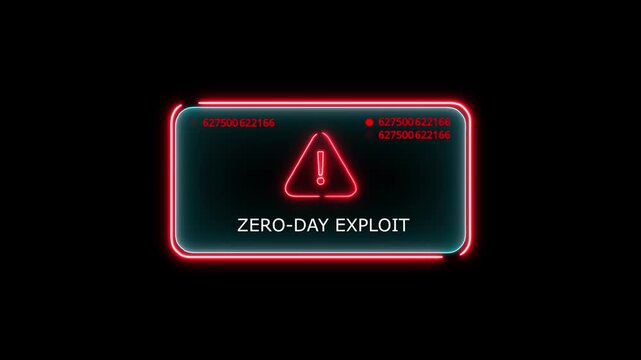 zero-day exploit computer hacking warning, message hacked alert warning hacked alert blackmailing virus, countdown until deletion computer security alert on black.4k 
