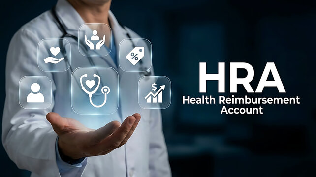 Health Reimbursement Account HRA Medical Benefits Insurance Concept