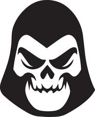 Angular Skeleton Head Insignia - Geometric Bone Emblem © Khilal