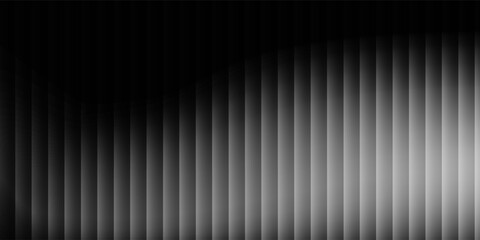 Obraz premium Rainbow glass with black and white gradient. Ribbed glass background with refraction effect. crystal black