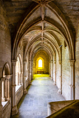 Fototapeta premium cloister, built between 1317 and 1340, Gothic style, Évora Cathedral, Basílica Sé Catedral de Nossa Senhora da Assunção, Évora, Alentejo, Portugal