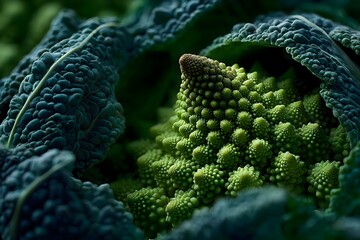 Intricate Patterns of Romanesco Cauliflower