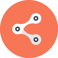 share flat web icon concept