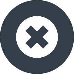 Fototapeta premium close flat web icon concept
