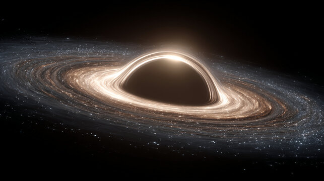 A luminous galactic black hole surrounded by a swirling accretion disk