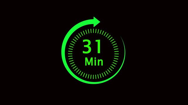 Green circular arrow loading icon with dashes on dark background  symbolizing progress and rotation