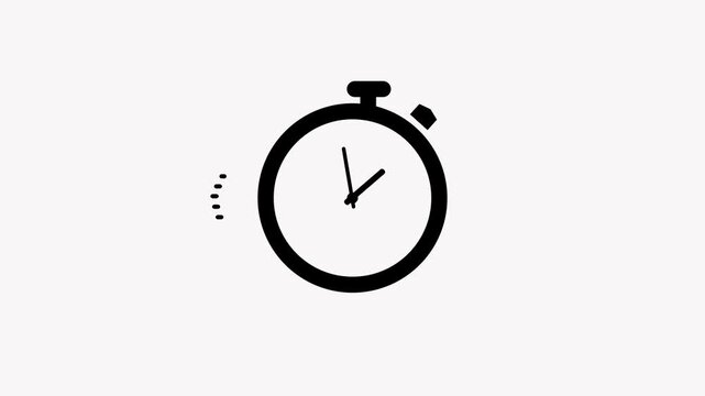 Stopwatch icon with speed lines indicating fast time measurement  fast pace timer symbol