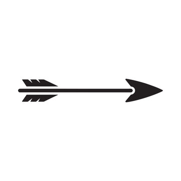 A simple black arrow pointing to the right on a white background