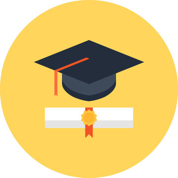 degree flat web icon concept
