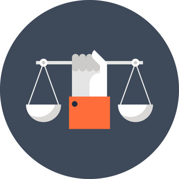 balance flat web icon concept