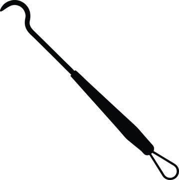 Surgical dilator tool silhouette 