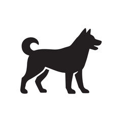 Obraz premium Standing Dog Silhouette