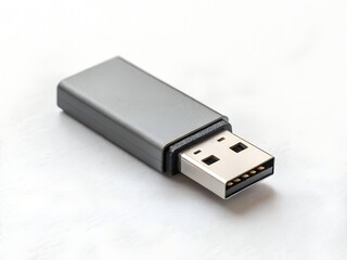 modern usb flash drive memory stick isolated on white background portable data storage device for backup transfer and digital files