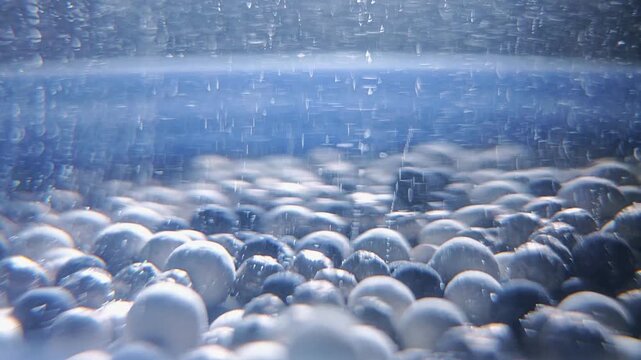 Restoring water acidity with special treatment granules 