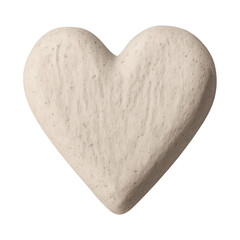 Fototapeta premium PNG Textured heart-shaped stone art