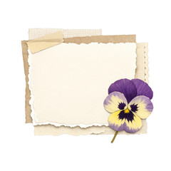 Fototapeta premium PNG Vintage floral paper design