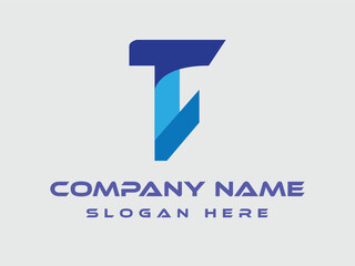 T logo letter design