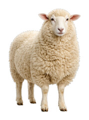 Fototapeta premium PNG Fluffy sheep standing calmly.