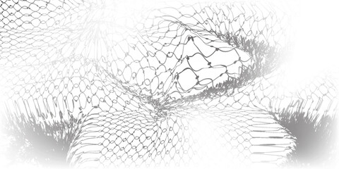 Mesh texture for fishing nets. Grunge pattern for sportswear or soccer goal, volleyball net, basketball hoop, hockey, athletics. Mesh background. eps10. © Moh
