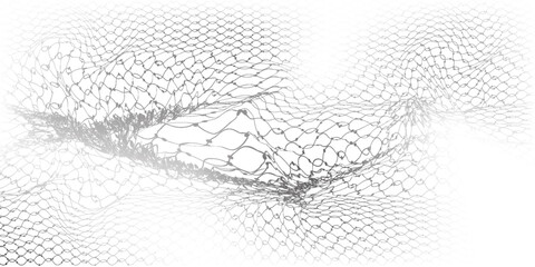 Mesh texture for fishing nets. Grunge pattern for sportswear or soccer goal, volleyball net, basketball hoop, hockey, athletics. Mesh background. eps10. © Moh